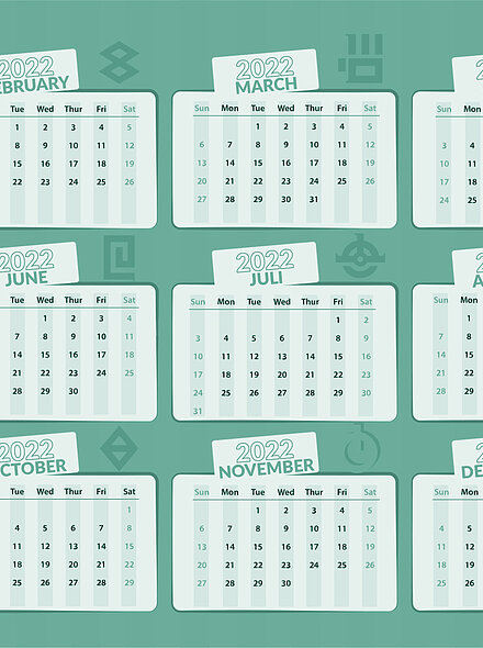 Kalender für Belegungsplan