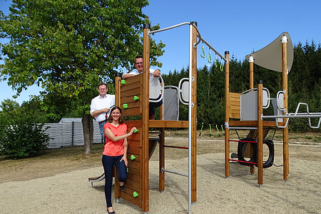 Einweihung Erweiterung Spielplatz Heidfeld