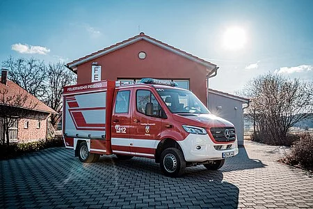 Löschfahrzeug der Feuerwehr Peising