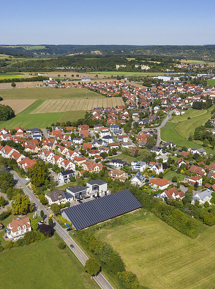 Luftaufnahme des Bad Abbacher Ortsteiles Lengfeld
