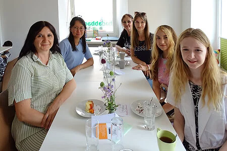 Besucher des Internationalen Cafés des KDFB Bad Abbach