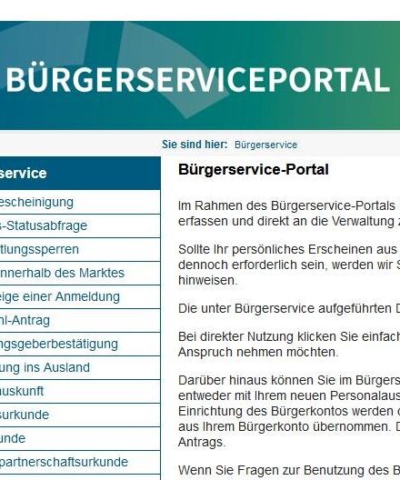 Das Bürgerserviceportal des Marktes Bad Abbach