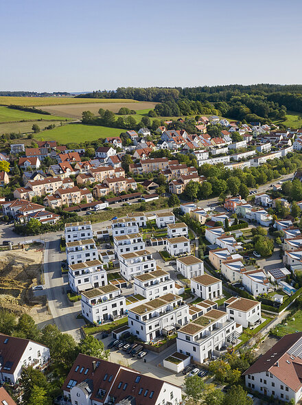 Luftaufnahme Wohngebiet Goldtal