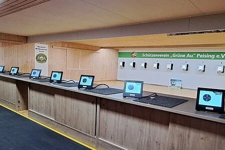 Schießstand des Schützenvereins "Grüne Au" in Peising