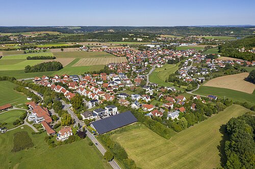 Luftaufnahme des Bad Abbacher Ortsteiles Lengfeld