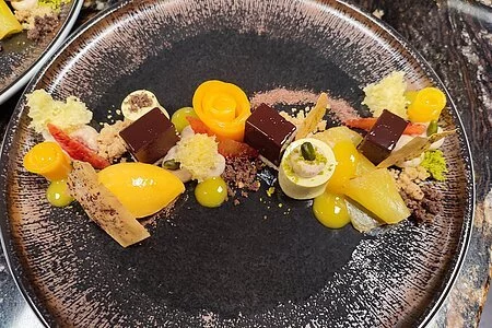 Dessertkurs bei Schokofuchs
Obstkomposition am Teller