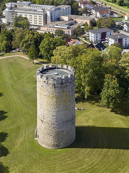 Heinrichsturm und Kirche St. Nikolaus von oben