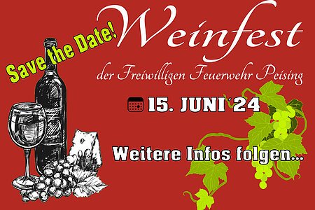 Weinfest Savethedate A2 Querformat