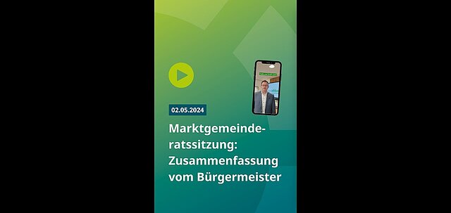 Marktgemeinderatssitzung 0vom 2. Mai 2024