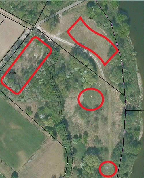 Freizeitinsel Lageplan