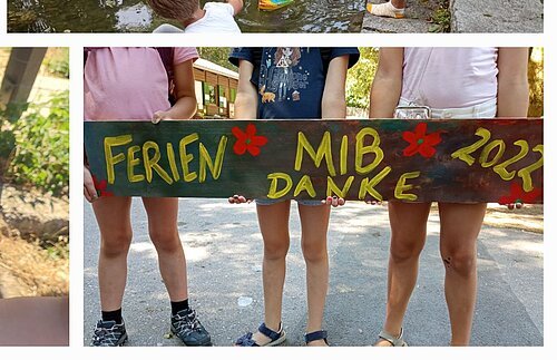 Ausschnitte der Aktionen zur Mittagsbetreuung in den Sommerferien 2022