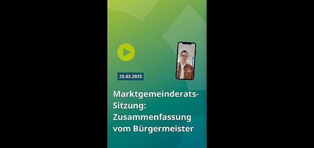 Marktgemeinderatssitzung  25. Maerz 2025
