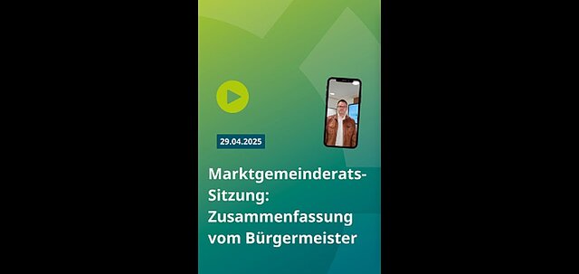 Marktgemeinderatssitzung vom 29. April 2025