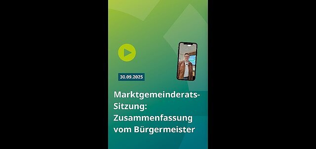 Marktgemeinderatssitzung Oktober 2025