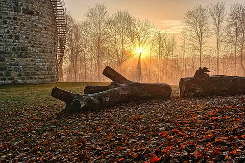 Herbstsonne am Bad Abbacher Burgberg