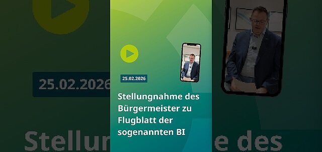 Stellungnahme Bürgermeister Dr. Benedikt Grünewald zum Flugblatt der Bürgerinitiative Pro Therme