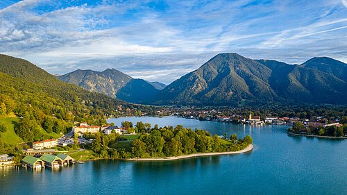 Tegernsee in Rottach-Egern Tegernsee, Germany. Lake Tegernsee in Rottach-Egern (Bavaria), Germany near the Austrian border. Aerial view of the lake "Tegernsee" in the Alps of Bavaria. Bad Wiessee. Tegernsee lake in Bavaria.