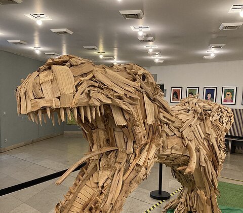 Dinosaurier Fraxinusaurus im Kurhaus Bad