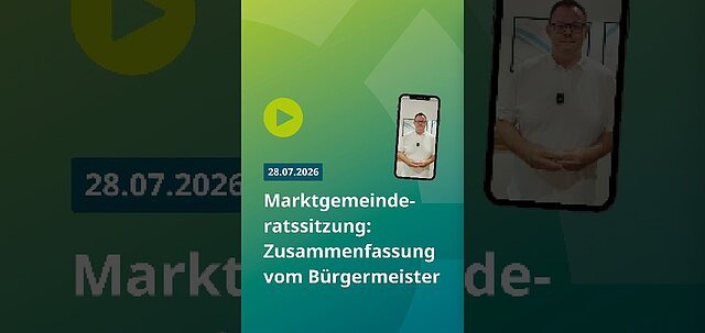 Marktgemeinderatssitzung Juli 2026