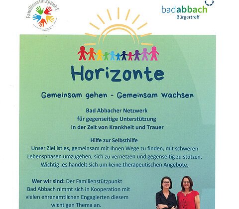 Flyer Netzwerk Horizonte im Familienstützpunkt