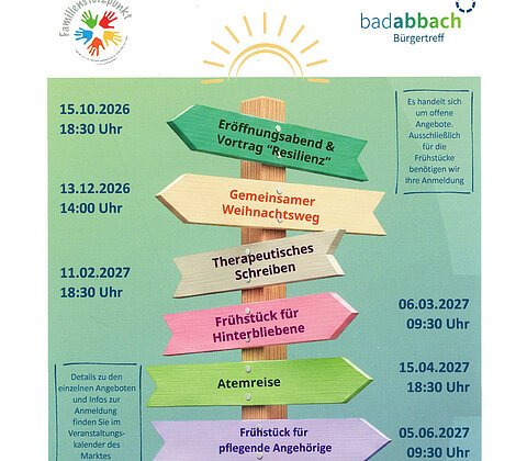 Flyer Netzwerk Horizonte im Familienstützpunkt